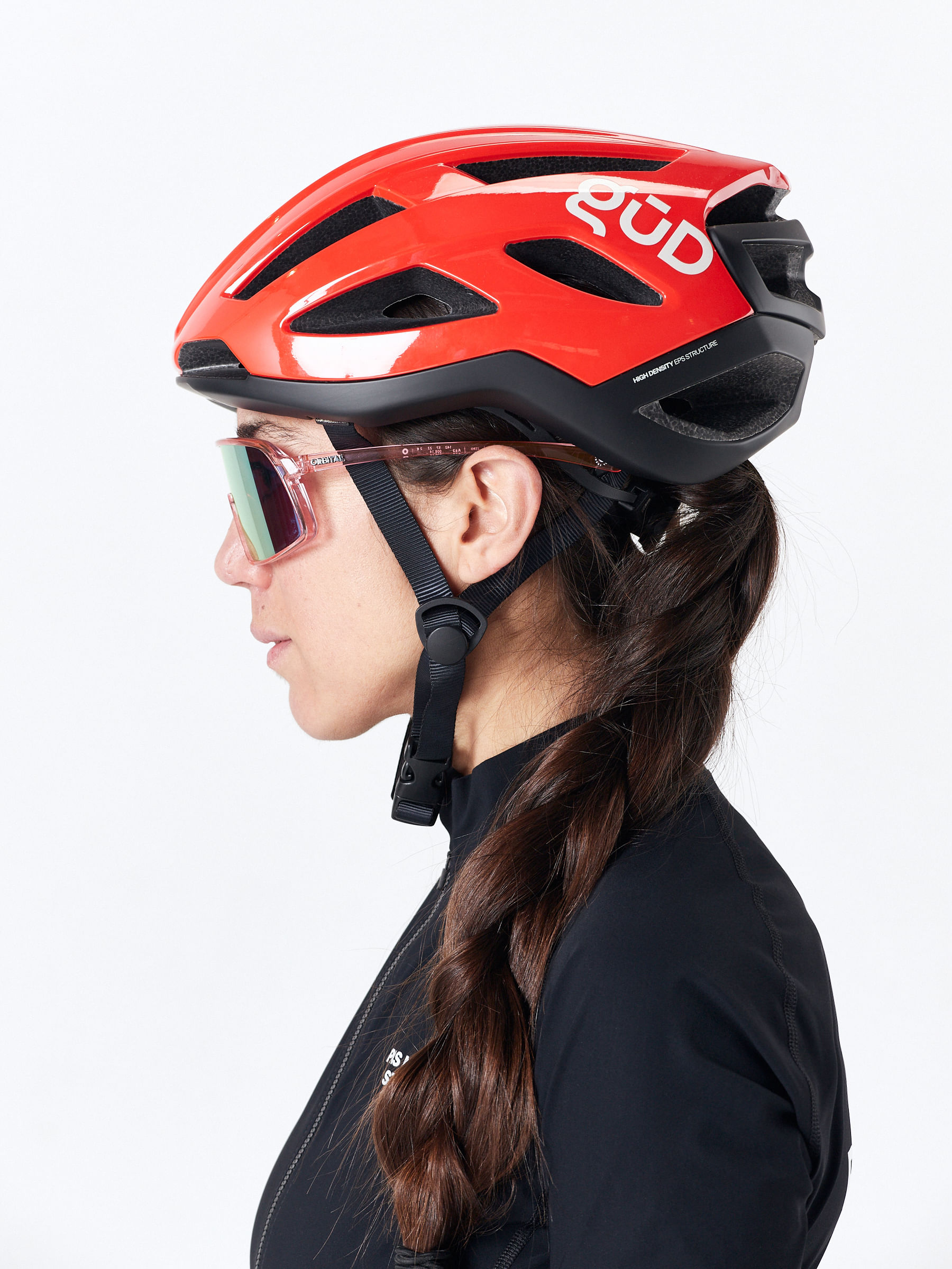 Casco GUD Sprint Solid Rojo / Brillo