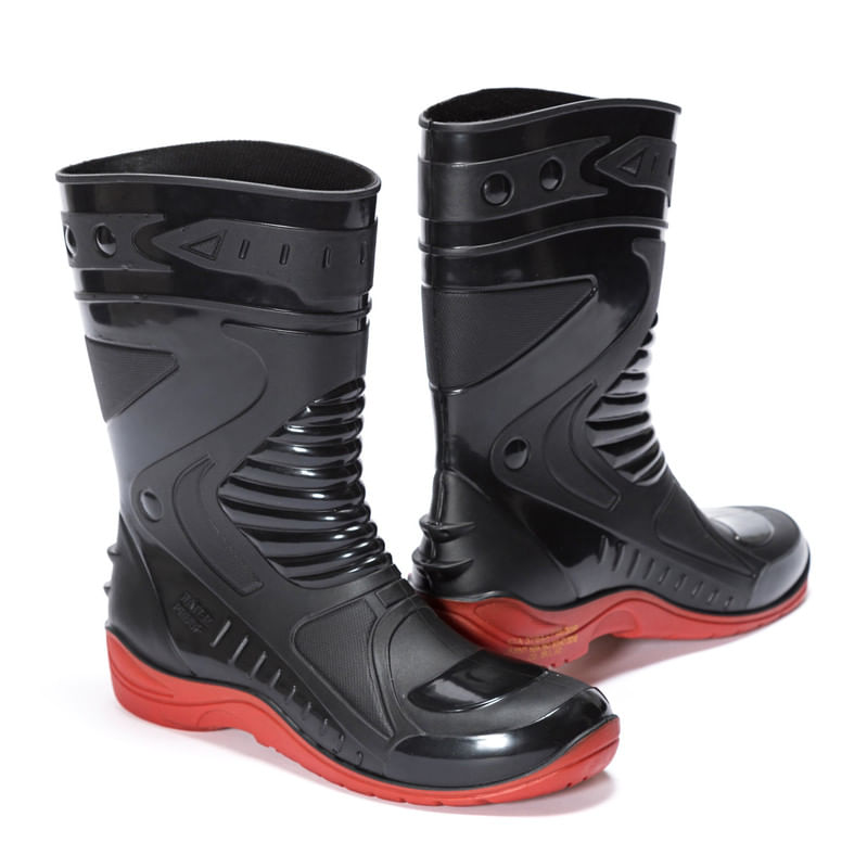 Bota Baja Blast Negra/Roja