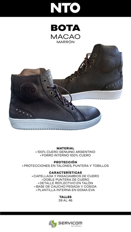 Botas NTO Urbanas MACao Marron