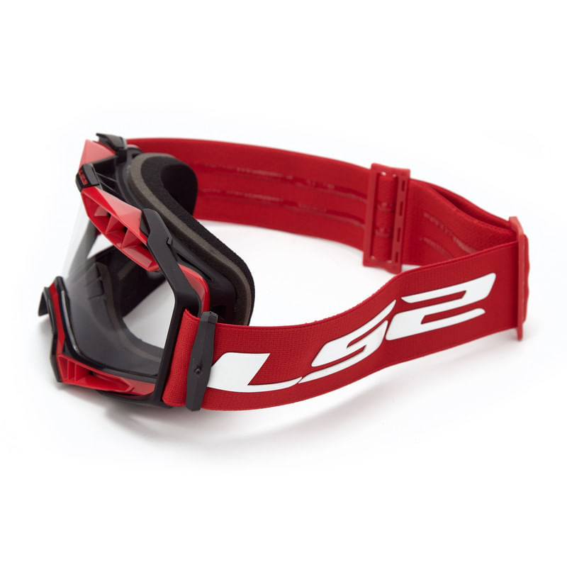 Antiparras LS2 Aura Rojo / Blanco