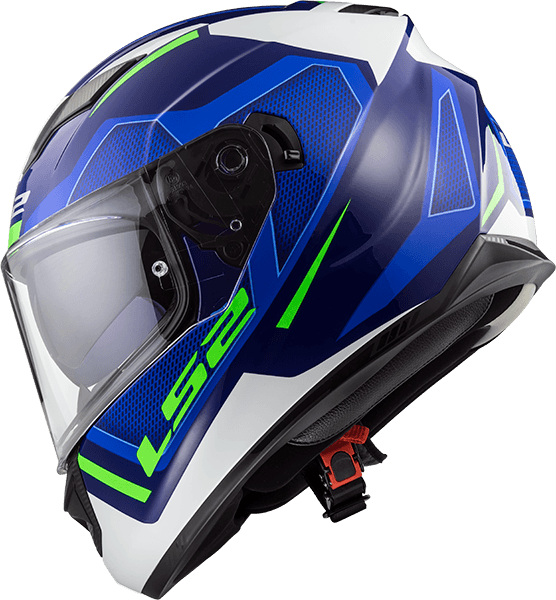Casco LS2 320 Stream Axis Azul / Blanco / Brillo