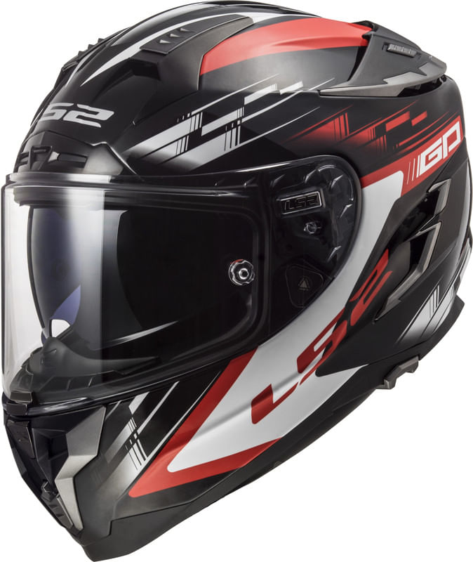 Casco LS2 327 Challenger GP Negro / Rojo / Mate