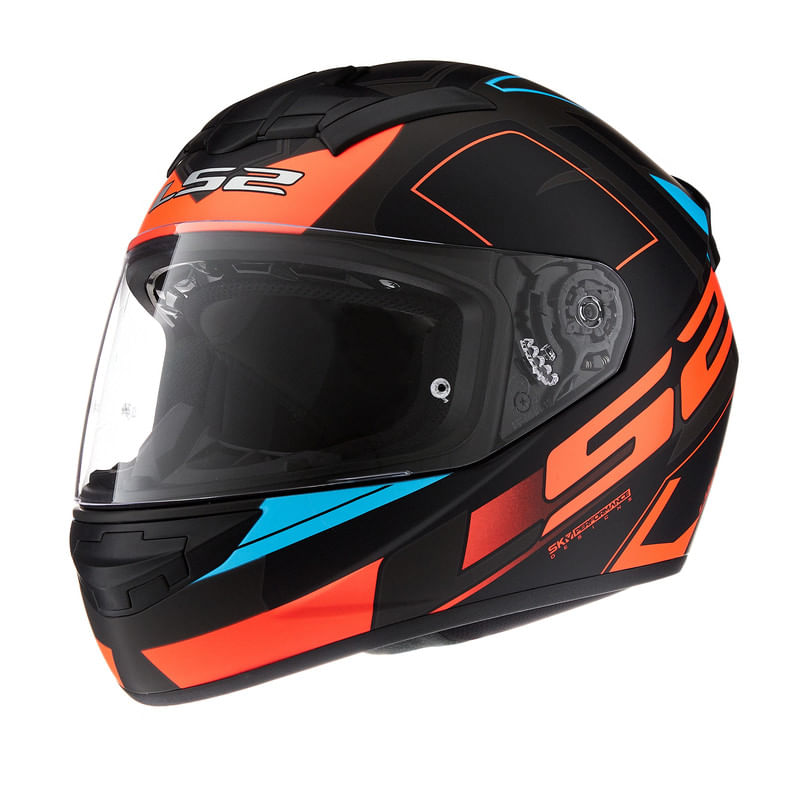 Casco LS2 352 Rookie Cypress Naranja / Negro / Mate
