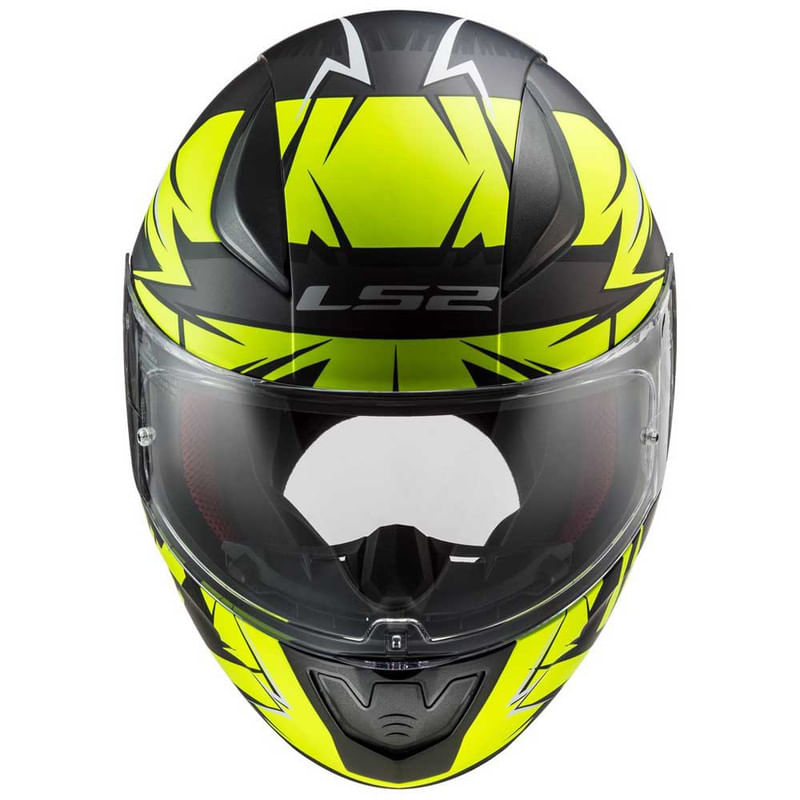 Casco LS2 353 Rapid Cromo Amarillo / Negro / Mate