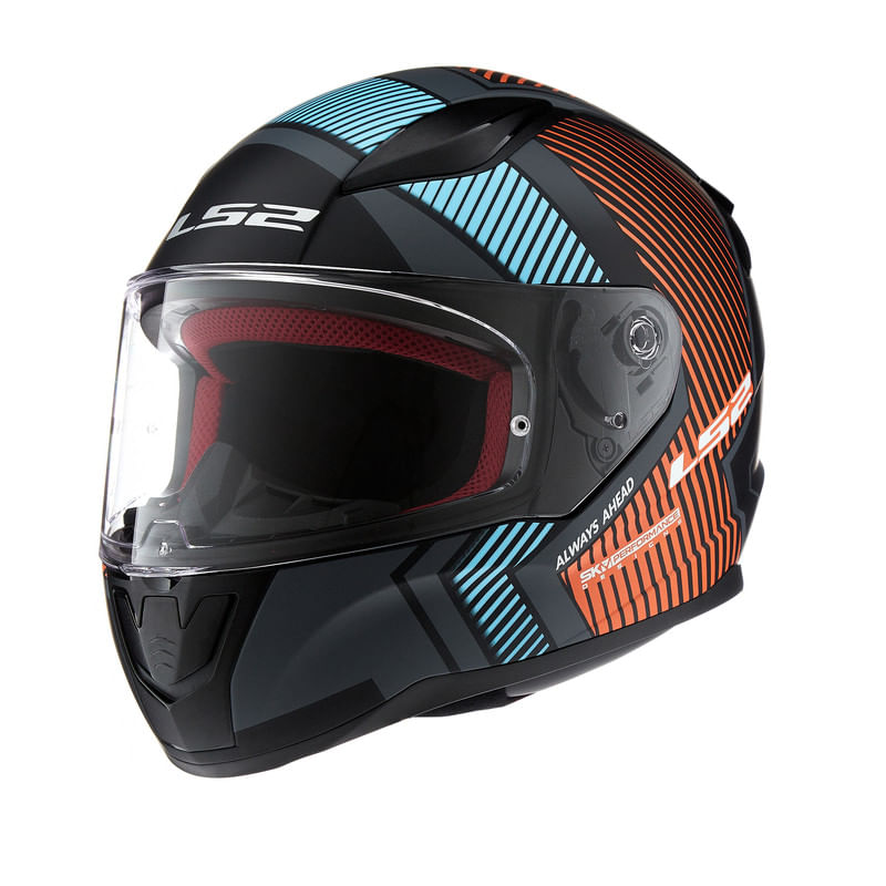 Casco LS2 353 Rapid Extra Gris / Naranja / Mate