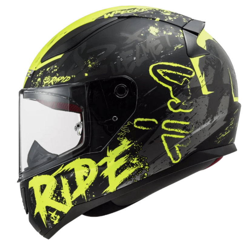 Casco LS2 353 Rapid Naughty Amarillo / Negro / Mate