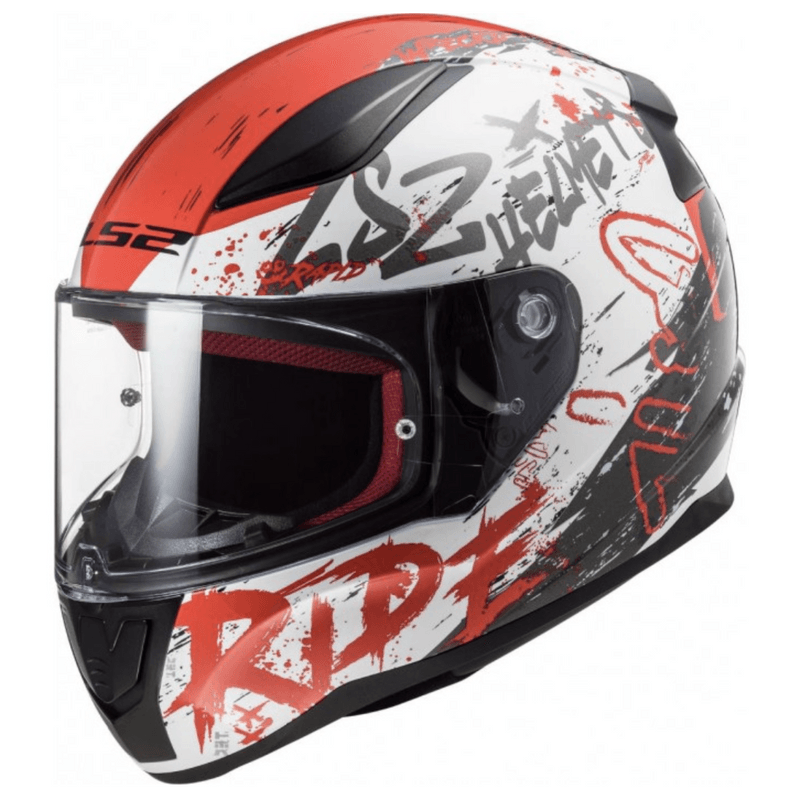 Casco LS2 353 Rapid Naughty Blanco / Rojo / Mate
