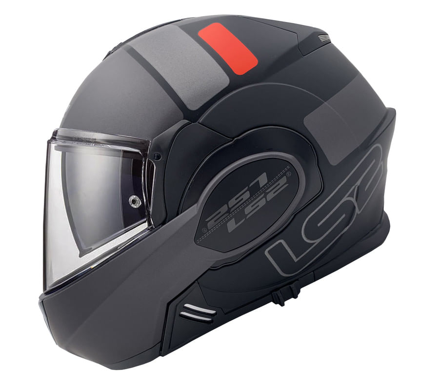 Casco LS2 399 Valiant Prox Negro / Titanium / Mate