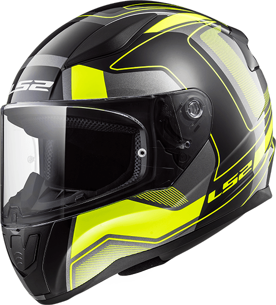 Casco LS2 353 Rapid Carrera Amarillo / Negro / Mate