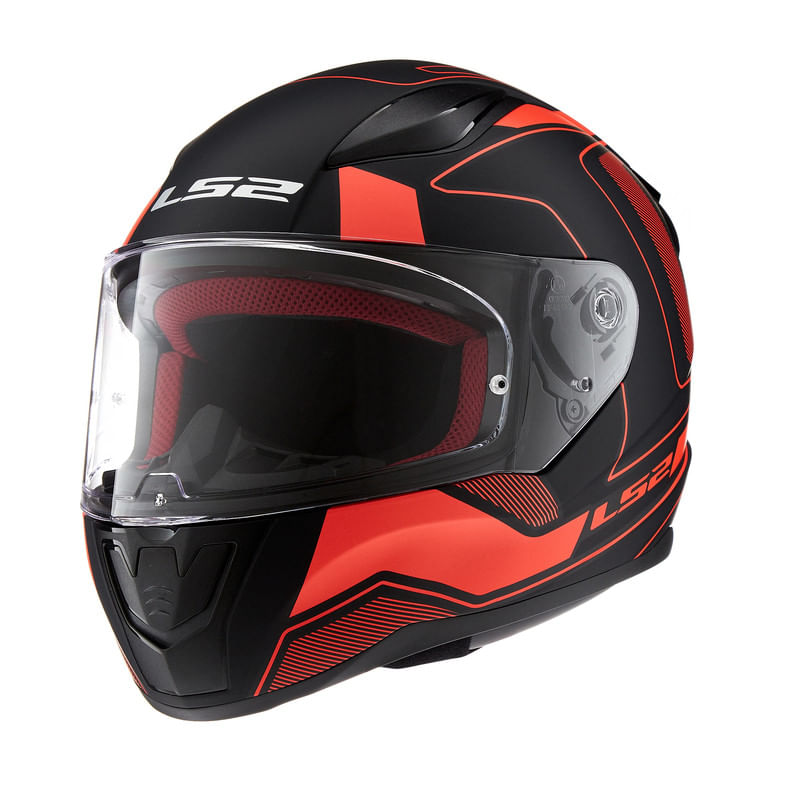Casco LS2 353 Rapid Carrera Negro / Rojo / Mate