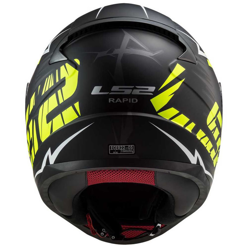 Casco LS2 353 Rapid Cromo Amarillo / Negro / Mate