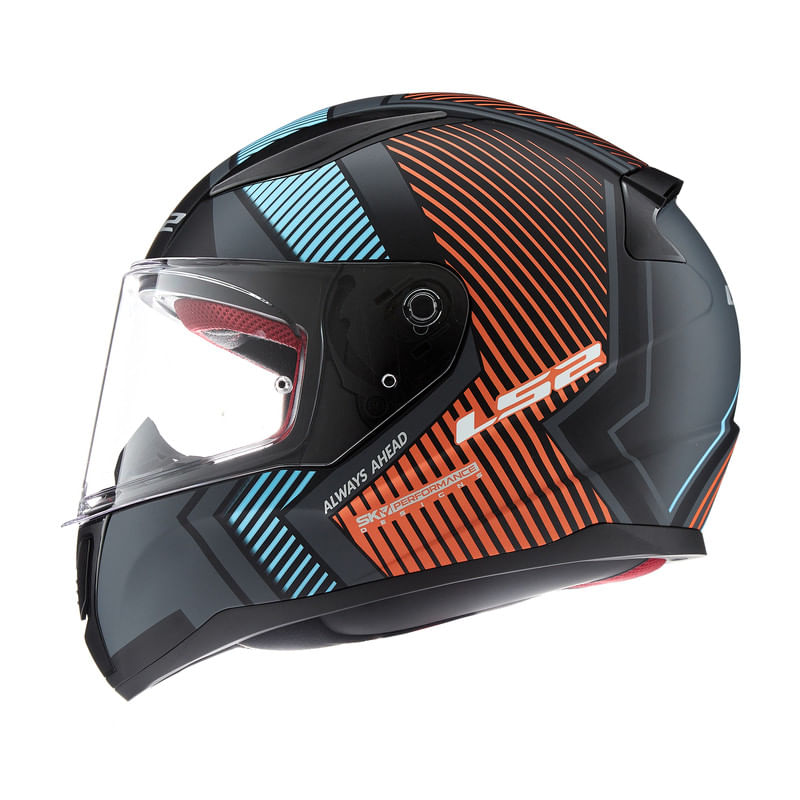 Casco LS2 353 Rapid Extra Gris / Naranja / Mate