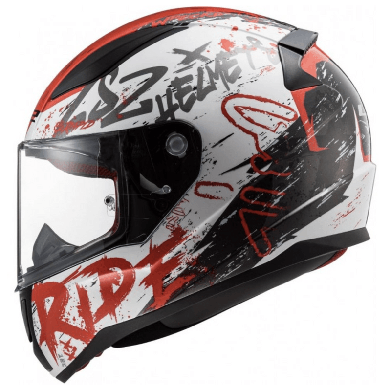 Casco LS2 353 Rapid Naughty Blanco / Rojo / Mate