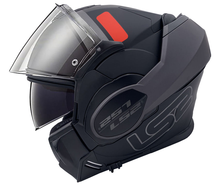 Casco LS2 399 Valiant Prox Negro / Titanium / Mate