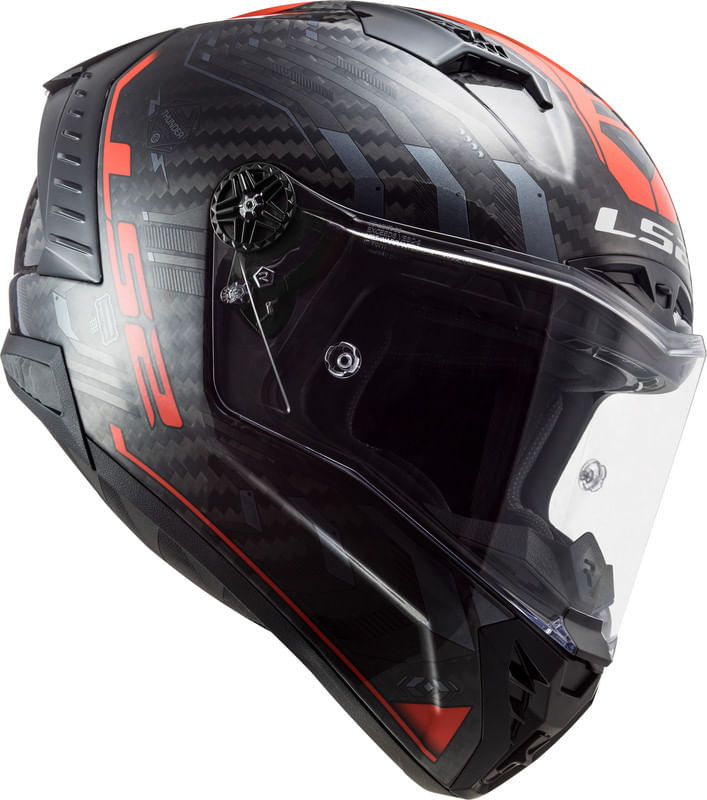 Casco LS2 805 Thunder Sputnik Negro / Rojo / Brillo
