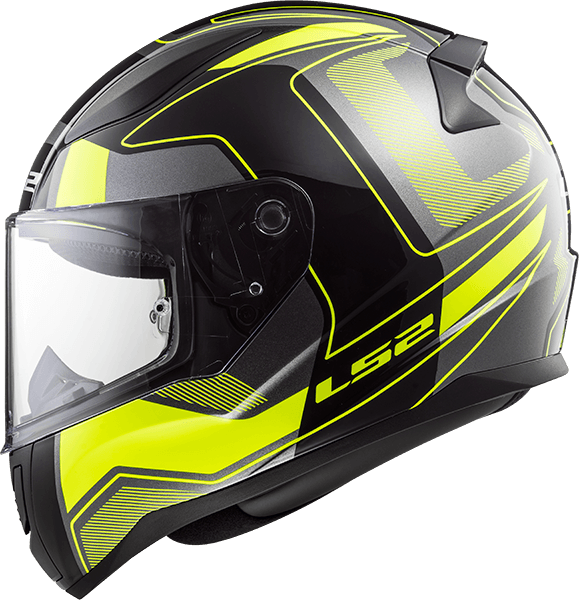 Casco LS2 353 Rapid Carrera Amarillo / Negro / Mate