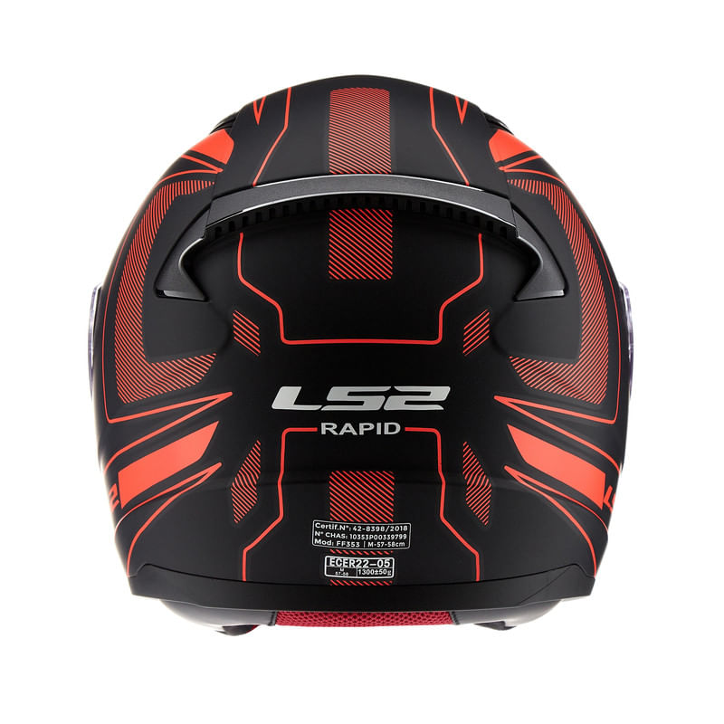 Casco LS2 353 Rapid Carrera Negro / Rojo / Mate