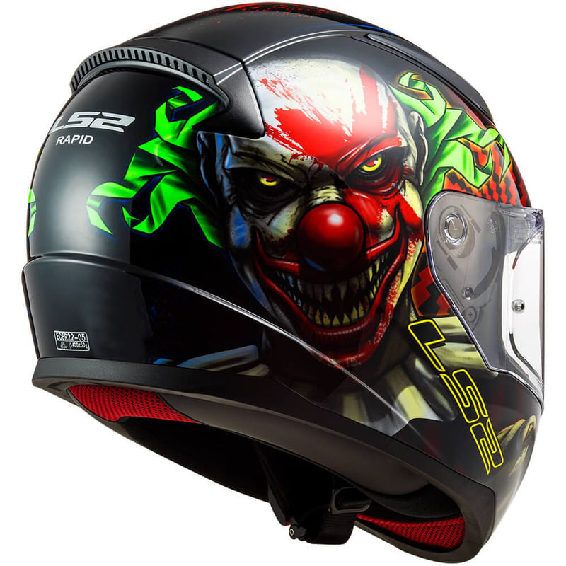 Casco LS2 353 Rapid Happy Dream Negro / Brillo