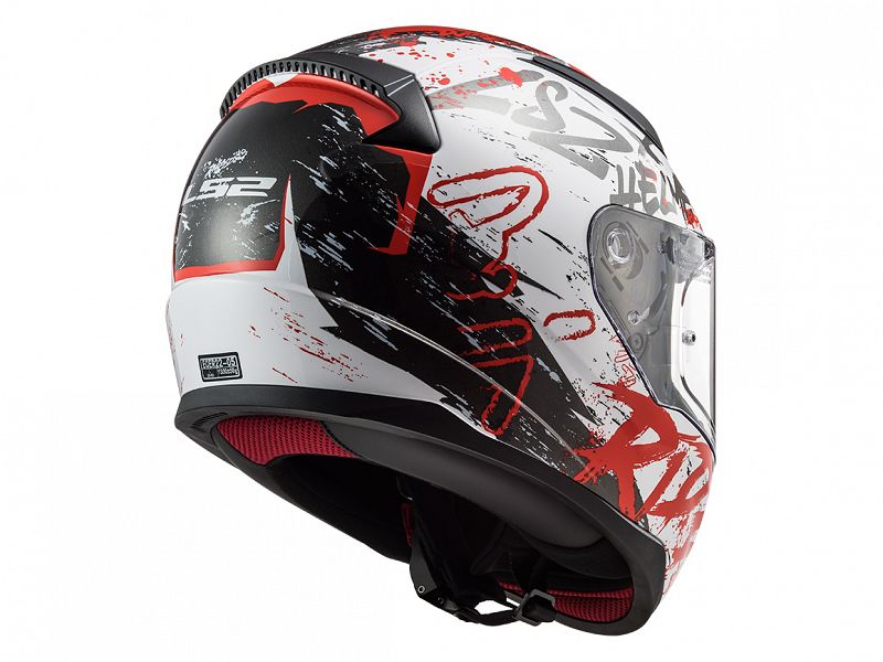 Casco LS2 353 Rapid Naughty Blanco / Rojo / Mate