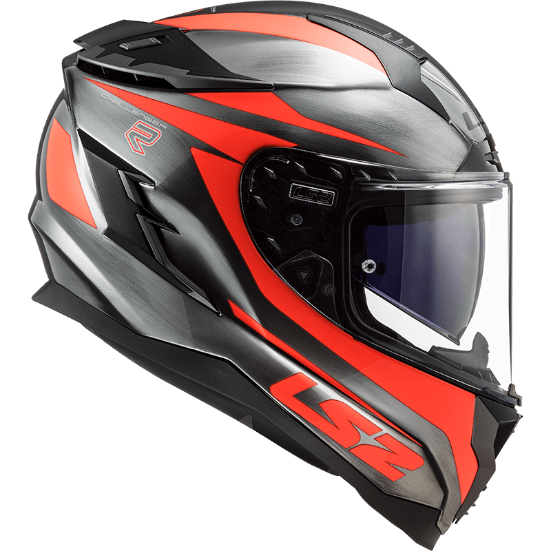 Casco LS2 327 Challenger Cannon Jeans Naranja / Mate