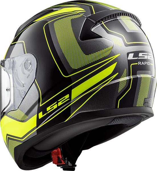 Casco LS2 353 Rapid Carrera Amarillo / Negro / Mate