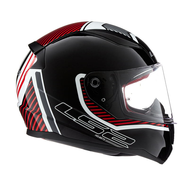 Casco LS2 353 Rapid Extra Blanco / Rojo / Brillo
