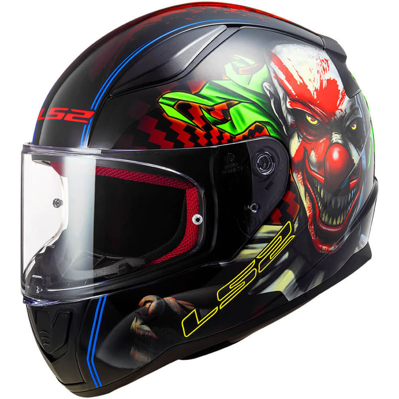 Casco LS2 353 Rapid Happy Dream Negro / Brillo