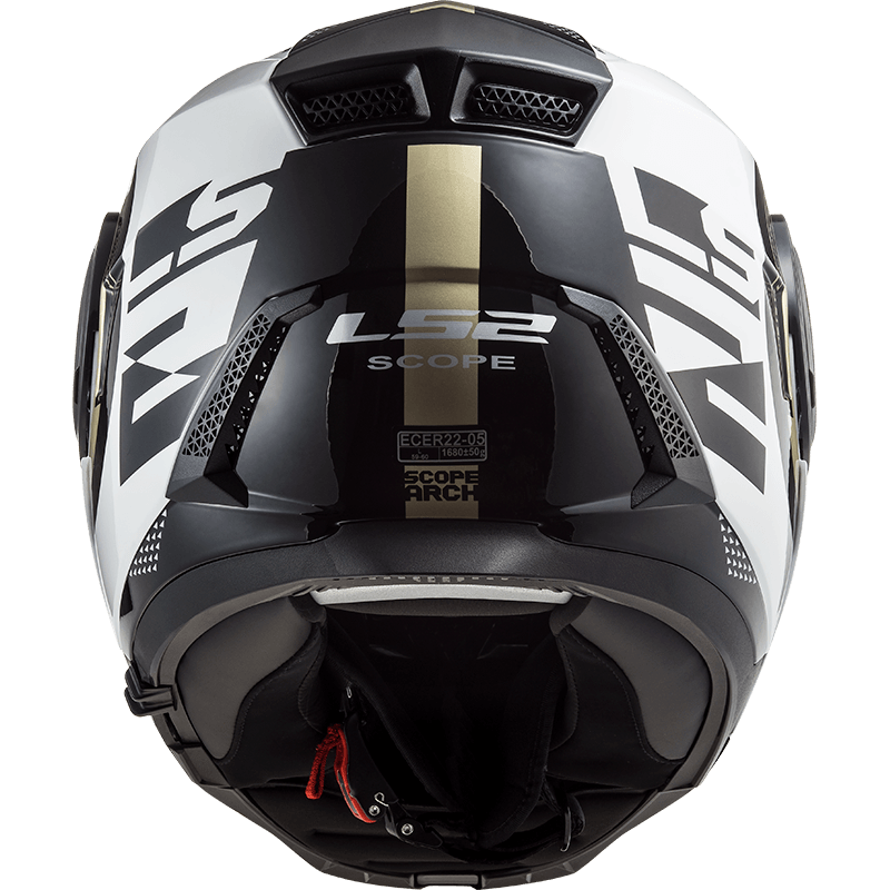 Casco LS2 902 Scope Arch Blanco / Gris / Brillo