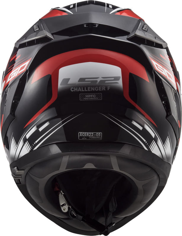 Casco LS2 327 Challenger GP Negro / Rojo / Mate