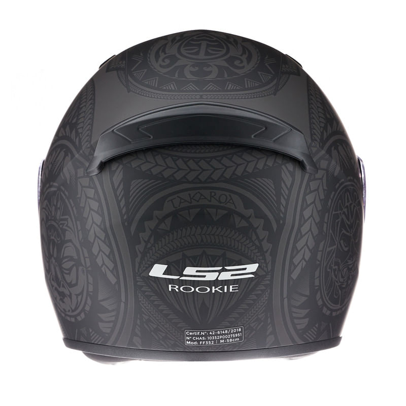Casco LS2 352 Rookie Takaroa Negro / Mate