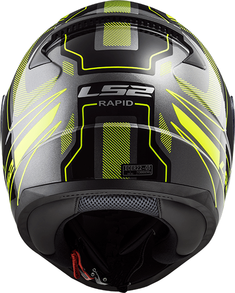 Casco LS2 353 Rapid Carrera Amarillo / Negro / Mate