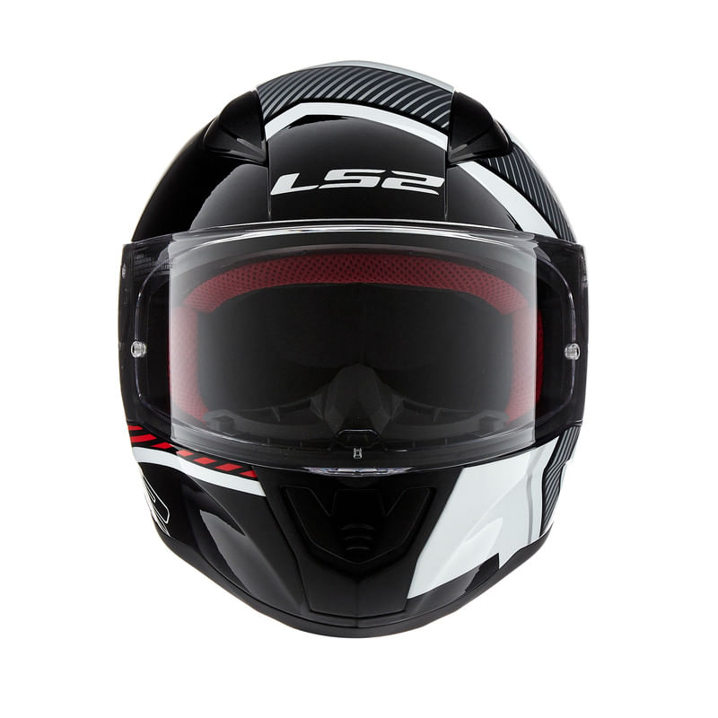 Casco LS2 353 Rapid Extra Blanco / Rojo / Brillo