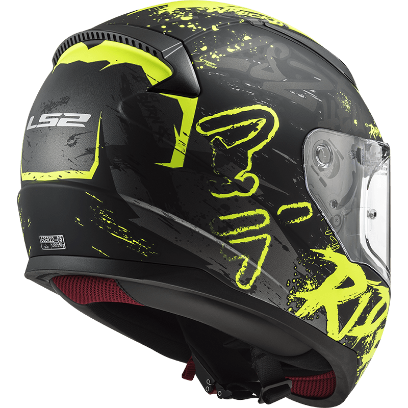 Casco LS2 353 Rapid Naughty Amarillo / Negro / Mate