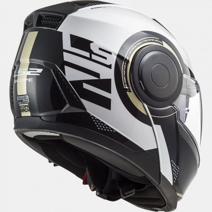 Casco LS2 902 Scope Arch Blanco / Gris / Brillo