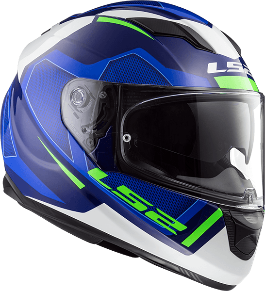 Casco LS2 320 Stream Axis Azul / Blanco / Brillo