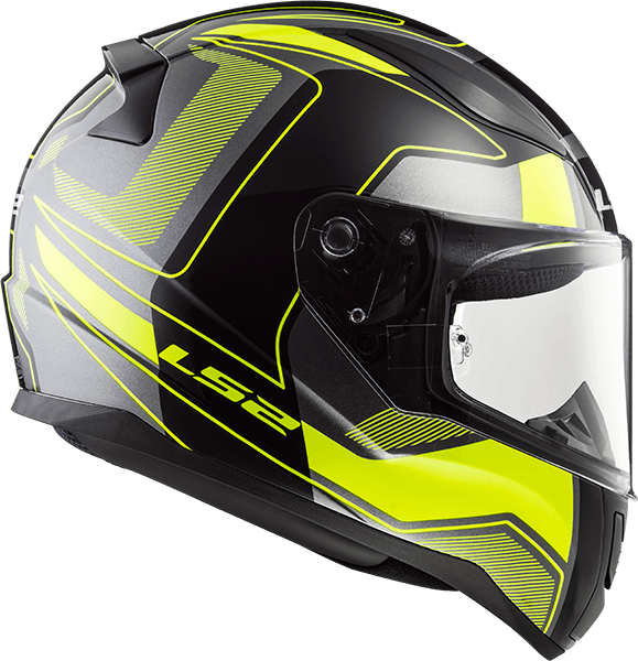 Casco LS2 353 Rapid Carrera Amarillo / Negro / Mate