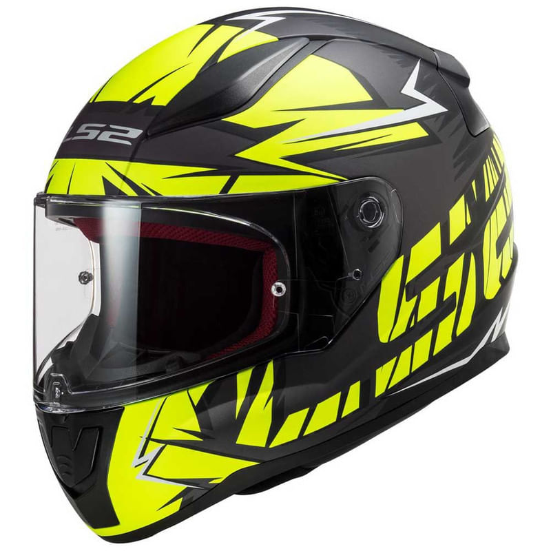 Casco LS2 353 Rapid Cromo Amarillo / Negro / Mate