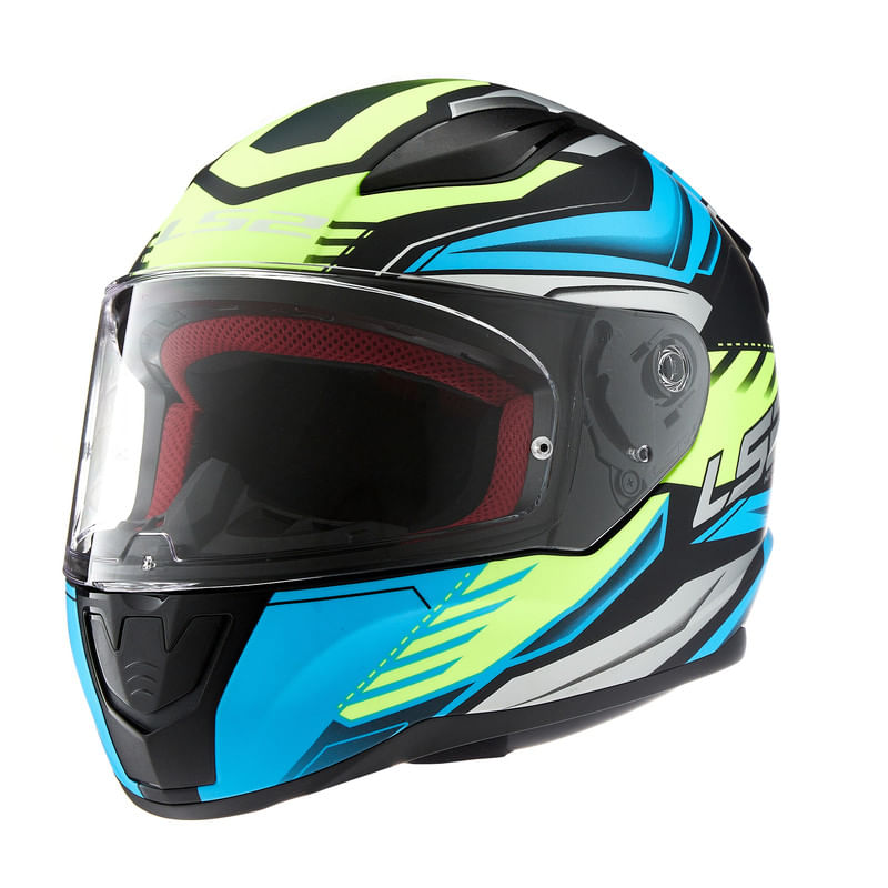 Casco LS2 353 Rapid Gale Amarillo / Azul / Mate