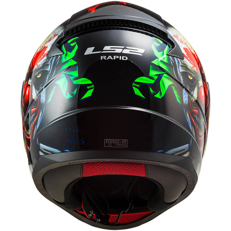 Casco LS2 353 Rapid Happy Dream Negro / Brillo