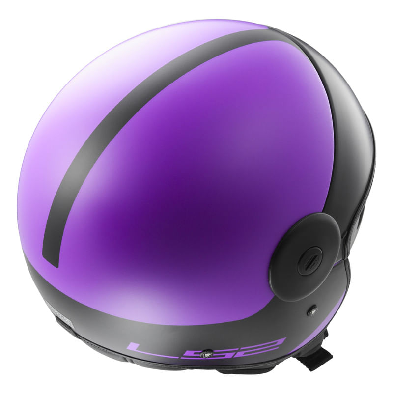 Casco LS2 597 Cabrio Via Negro / Violeta / Mate