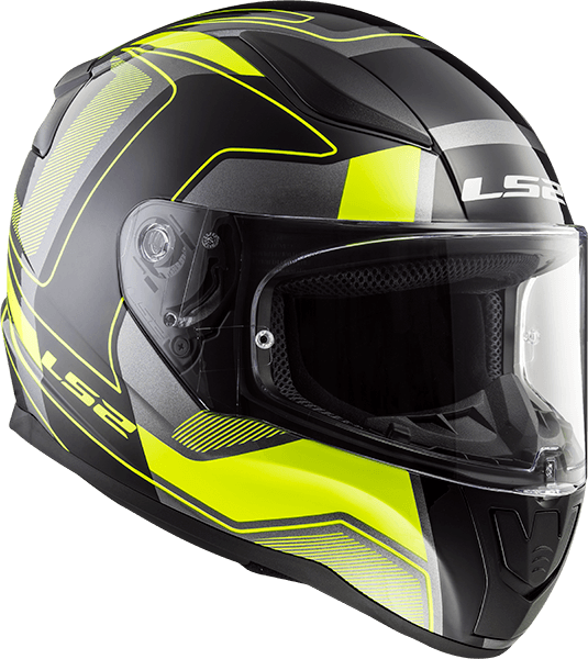 Casco LS2 353 Rapid Carrera Amarillo / Negro / Mate