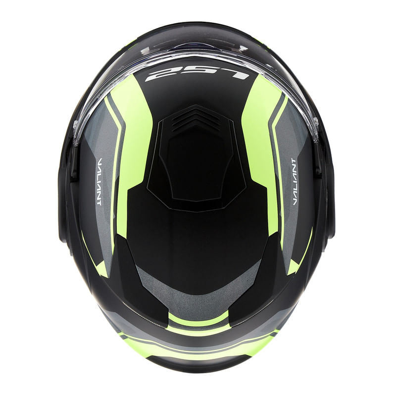 Casco LS2 399 Valiant Line Amarillo / Negro / Mate