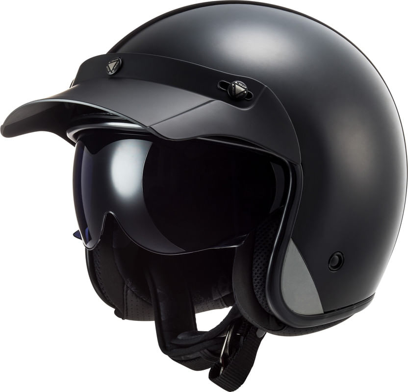 Casco LS2 601 Bob Solid Negro / Mate