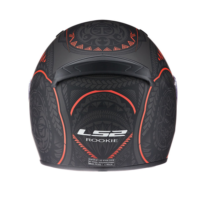 Casco LS2 352 Rookie Takaroa Negro / Mate