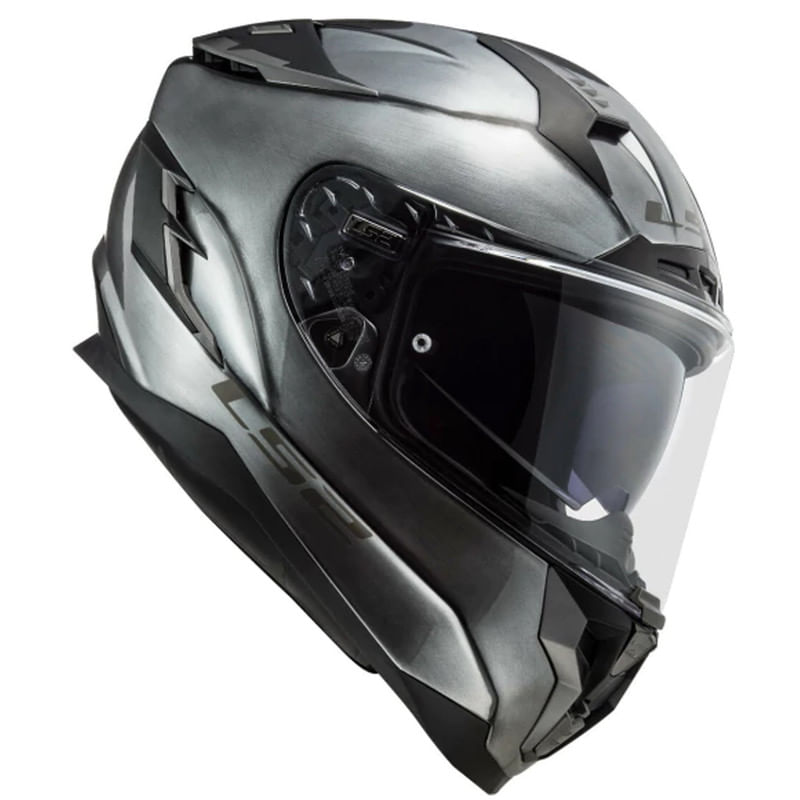 Casco LS2 327 Challenger Cannon Jeans Titanium / Mate