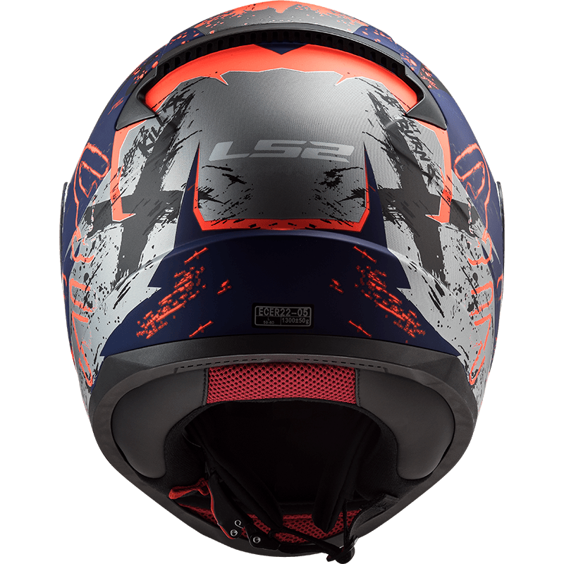 Casco LS2 353 Rapid Naughty Azul / Naranja / Mate