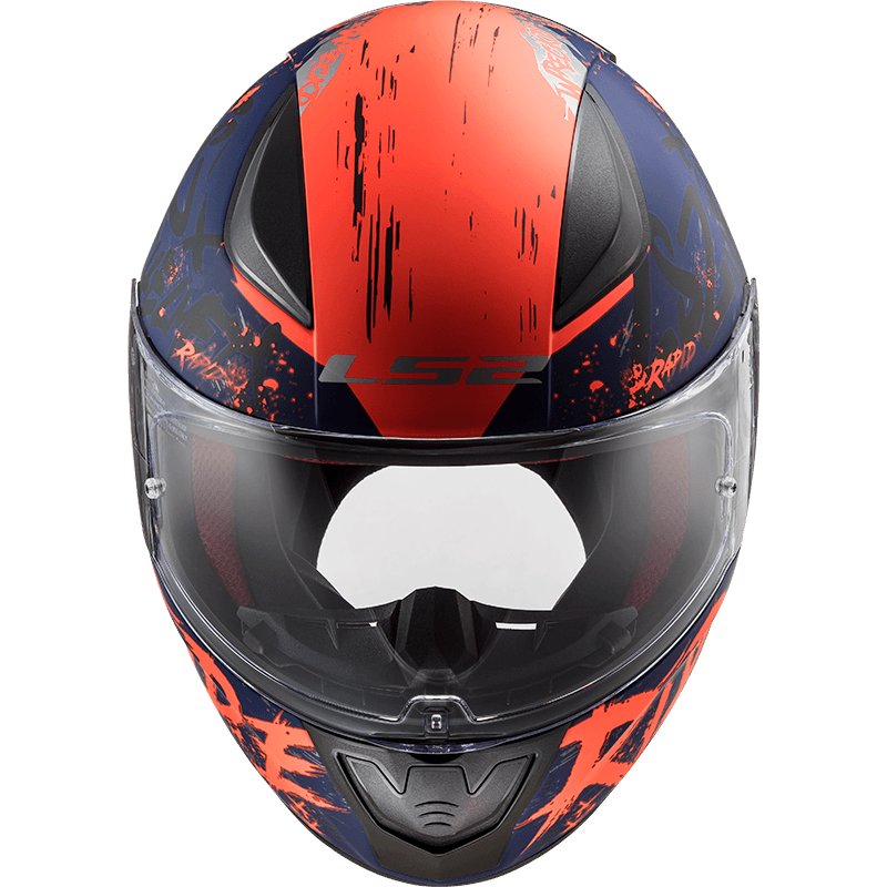 Casco LS2 353 Rapid Naughty Azul / Naranja / Mate