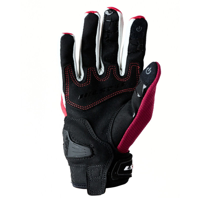 Guante LS2 Dart 2 Mujer Rojo / Gris