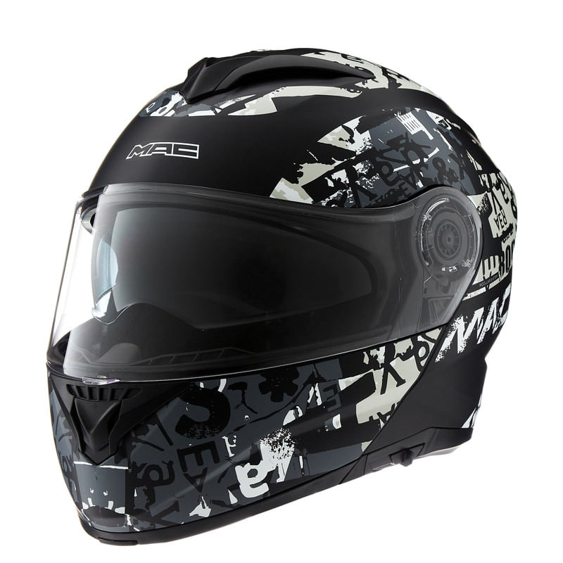 Casco MAC 908 Rock Eddie Gris / Negro / Mate