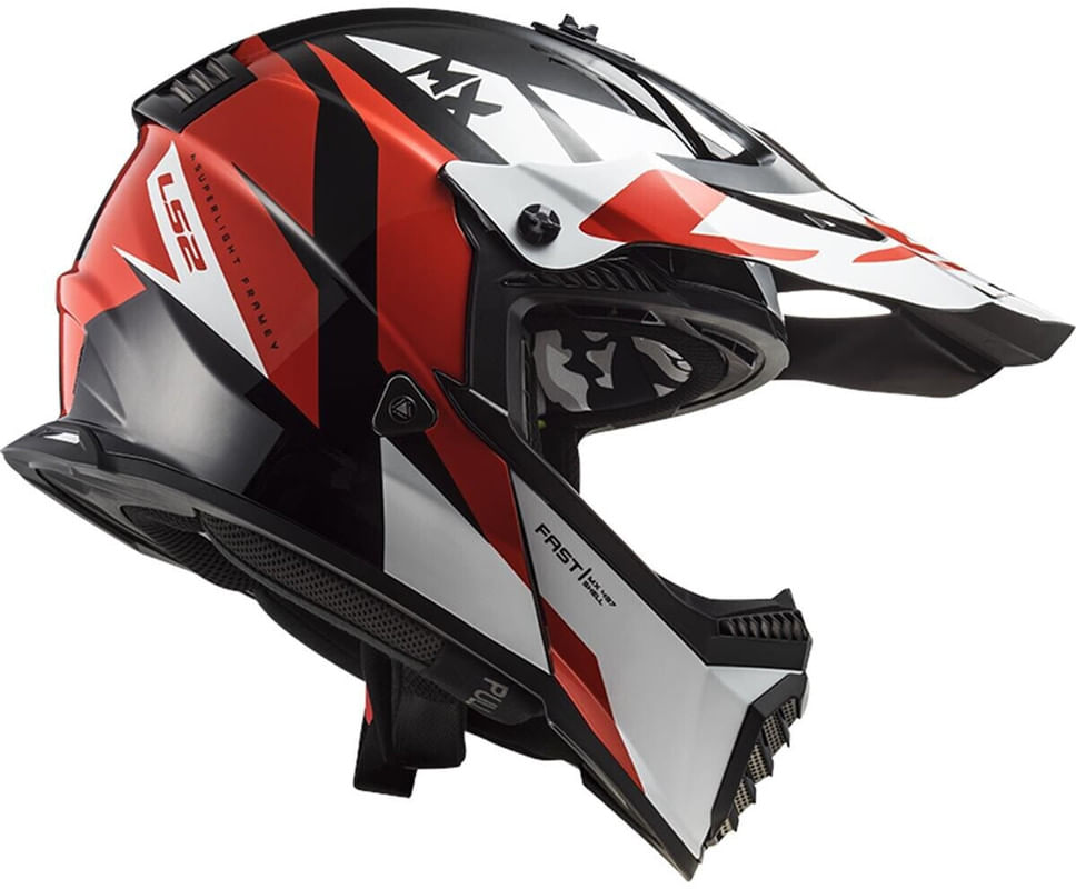 Casco LS2 437 Fast Strike Blanco / Negro / Mate